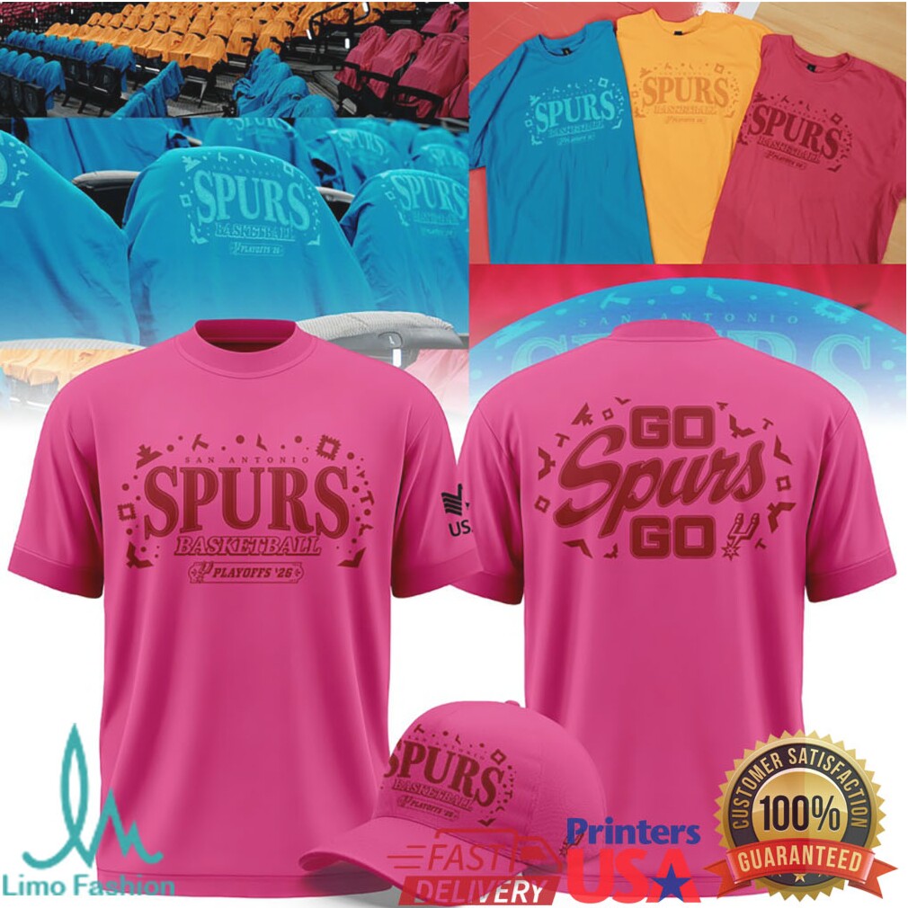 San Antonio Spurs Playoffs 26 Go Spurs Go Retro Style Basketball T Shirt - Limotees LLC