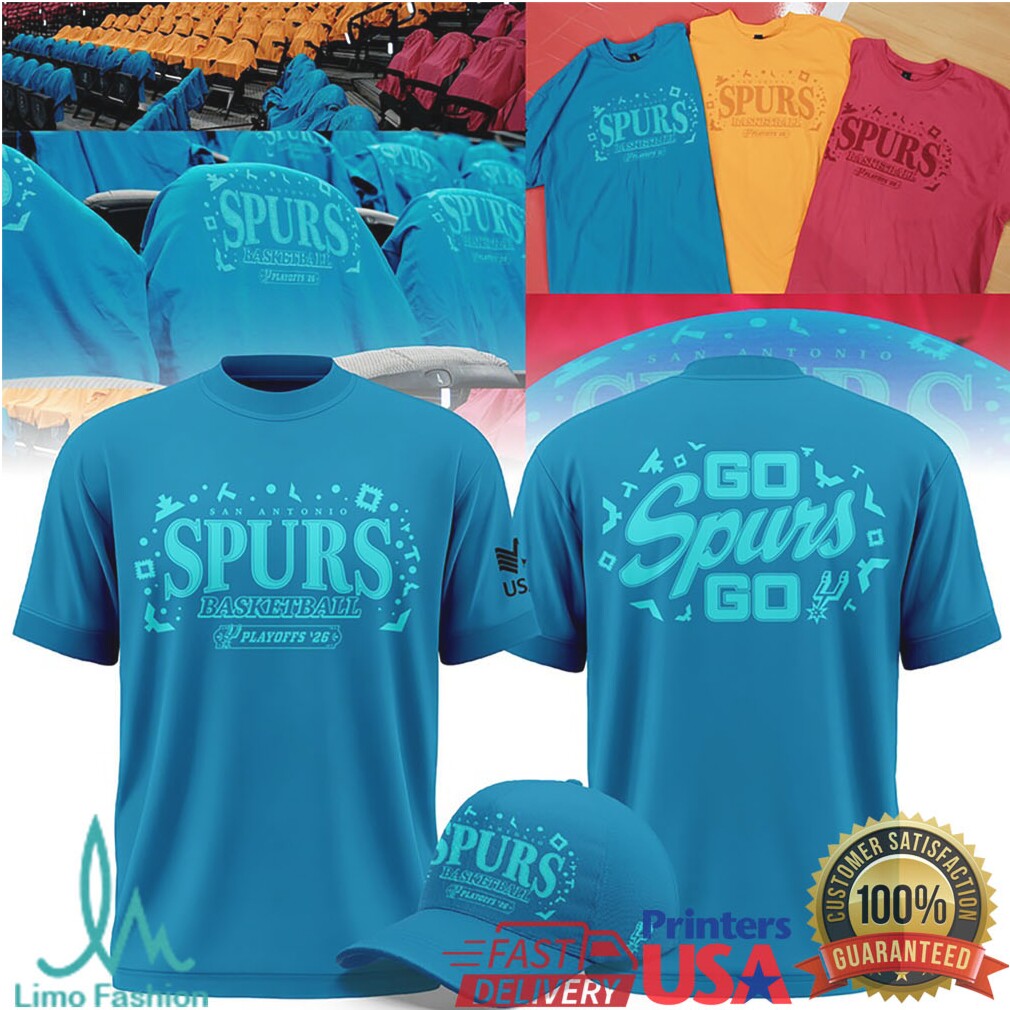 San Antonio Spurs Playoffs 26 Go Spurs Go Retro Style Basketball T Shirt - Limotees LLC