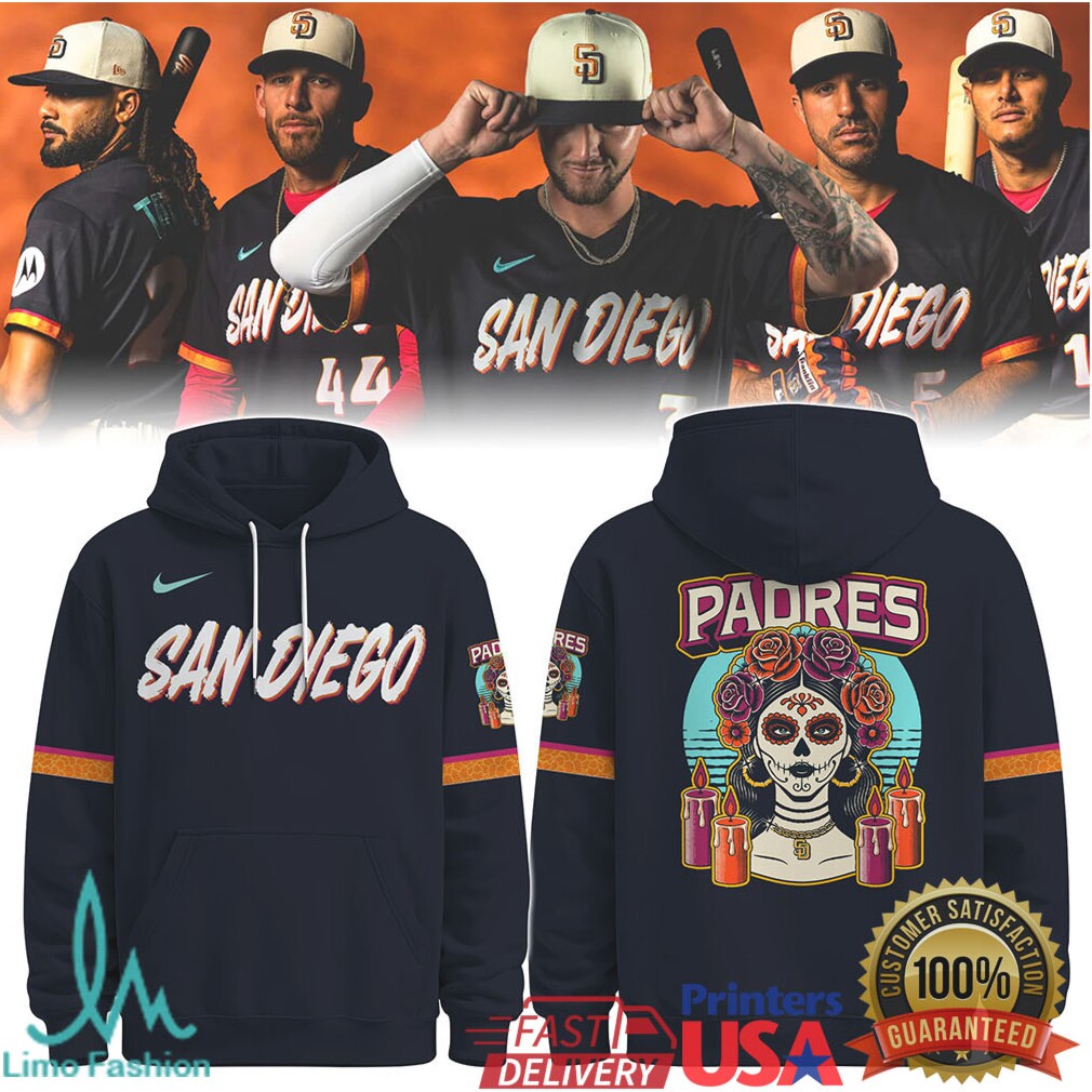 San Diego Padres City Connect Sugar Skull Day of the Dead 2026 Men Women T Shirt