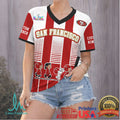 San Francisco 49Ers Snoopy Charlie Brown Nfl Football Jersey Shirt - Limotees LLC