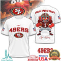 San Francisco 49ers Animal Muppet Drum! 49ers! Drum! 3D T Shirt - Limotees LLC