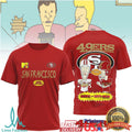 San Francisco 49ers Beavis and ButHead Retro MTV Style T Shirt - Limotees LLC