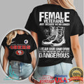 San Francisco 49ers Female Veterans “No Less Dangerous” NFL Women's T Shirt - Limotees LLC