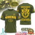 San Francisco 49ers Green Berets US Army Special Forces Military T Shirt - Limotees LLC