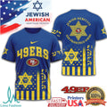 San Francisco 49ers Jewish American Heritage Month Hebrew Graphic T Shirt - Limotees LLC