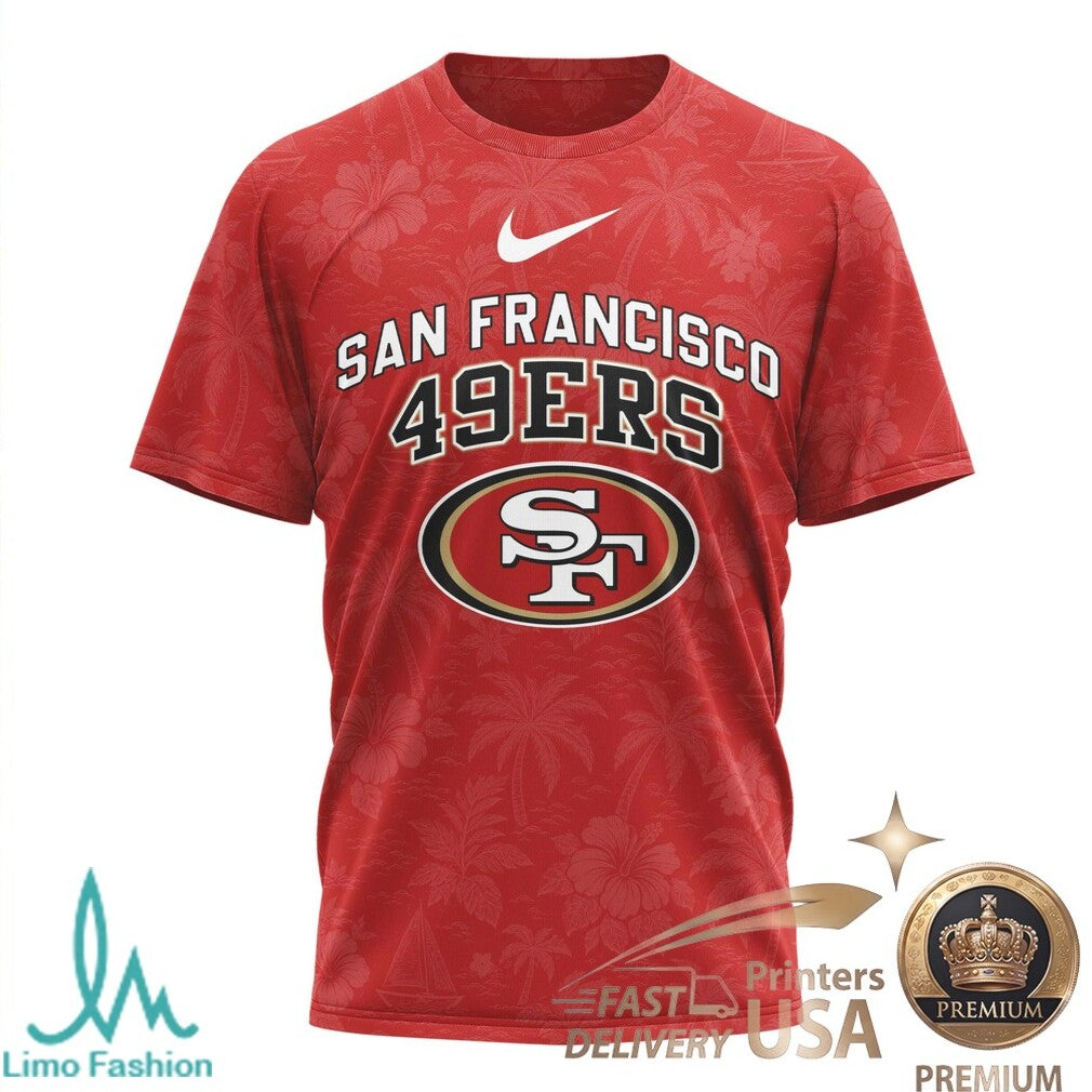 San Francisco 49ers Margaritaville Changes In Latitudes Summer Session T Shirt - Limotees LLC