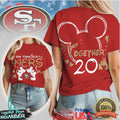San Francisco 49ers Mickey Mouse Together Since 20XX Custom Anniversary T Shirt - Limotees LLC