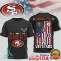 San Francisco 49ers Military Appreciation Veterans Thank You T shirt - Limotees LLC