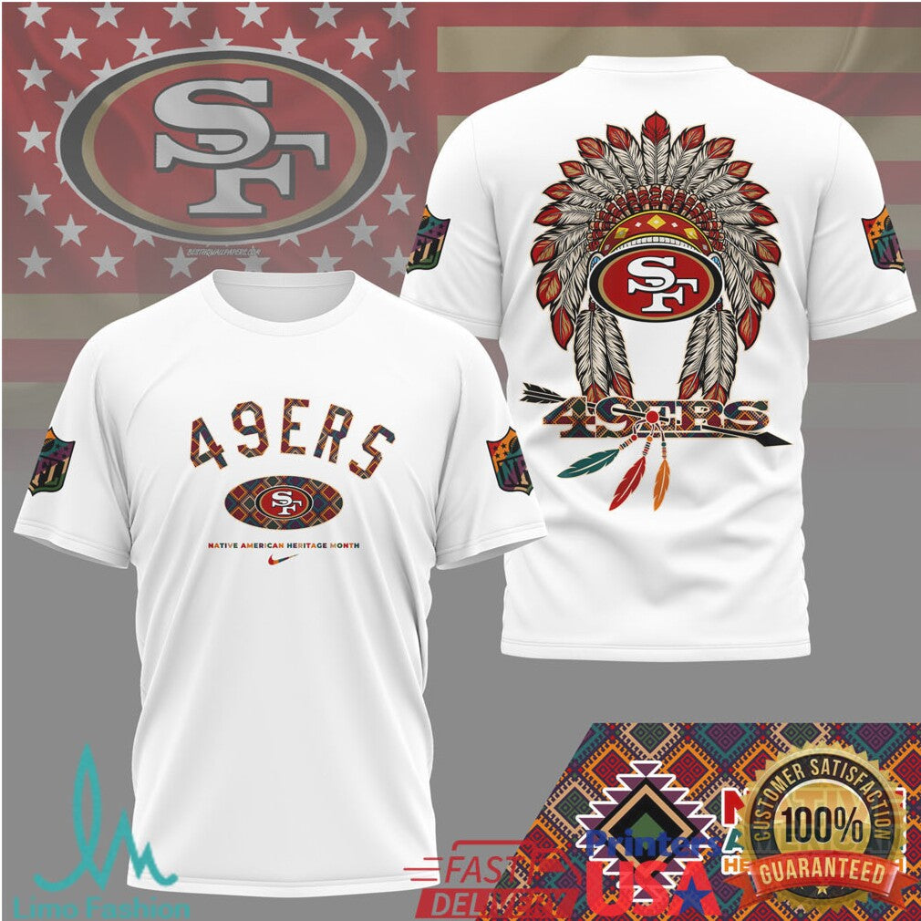 San Francisco 49ers Native American Heritage Month Tribal T Shirt - Limotees LLC