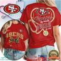 San Francisco 49ers Nurse T Shirt NFL Fan Heart & Soul Nursing Apparel - Limotees LLC