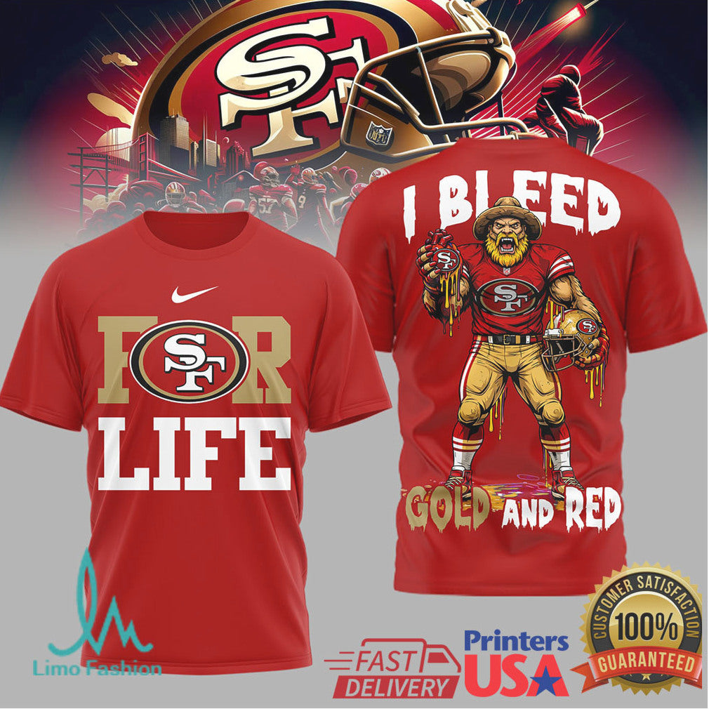 San Francisco 49ers Official NFL Built on Loyalty For Life 3D Shirt - Limotees LLC