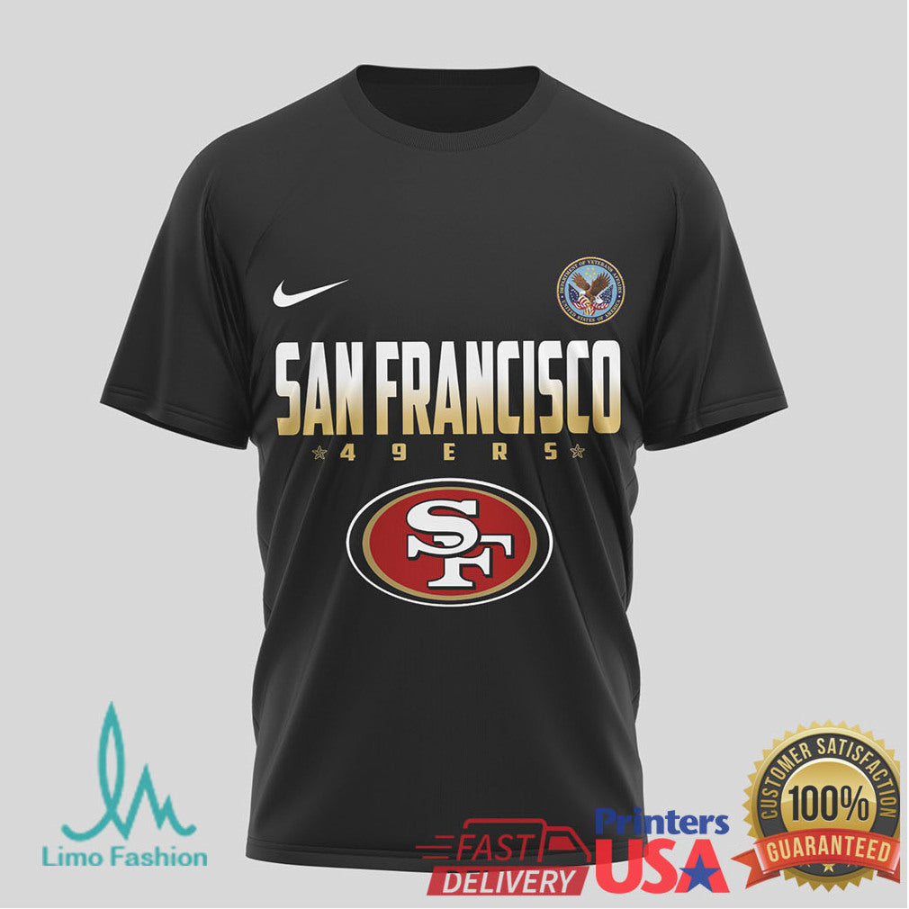San Francisco 49ers Official NFL Department Of Veterans Affairs 3D Shirt