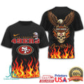 San Francisco 49ers Official NFL Eagle Harley Davidson 3D Shirt - Limotees LLC