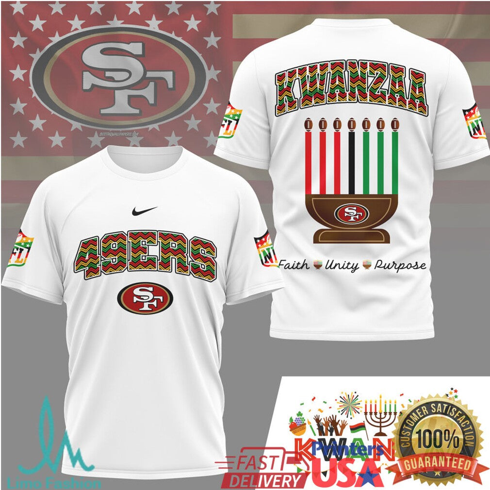 San Francisco 49ers Official NFL Kwanzaa Pride 3D Shirt - Limotees LLC