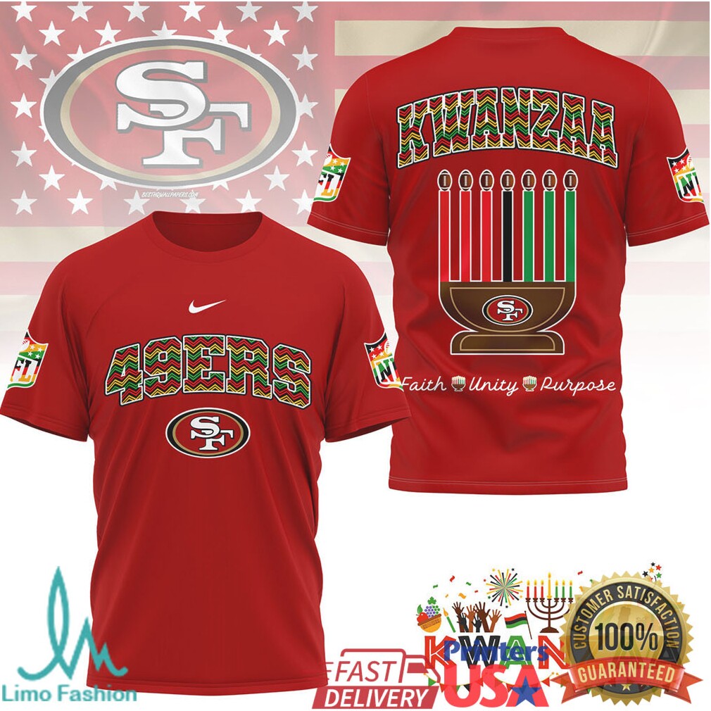 San Francisco 49ers Official NFL Kwanzaa Pride 3D Shirt - Limotees LLC