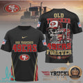 San Francisco 49ers Old Trucker Skull Forever Graphic T Shirt - Limotees LLC