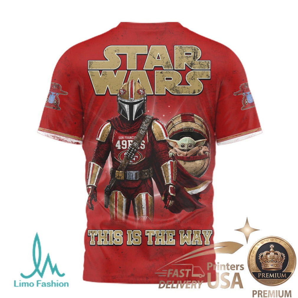 San Francisco 49ers Star Wars The Mandalorian This Is The Way T Shirt - Limotees LLC