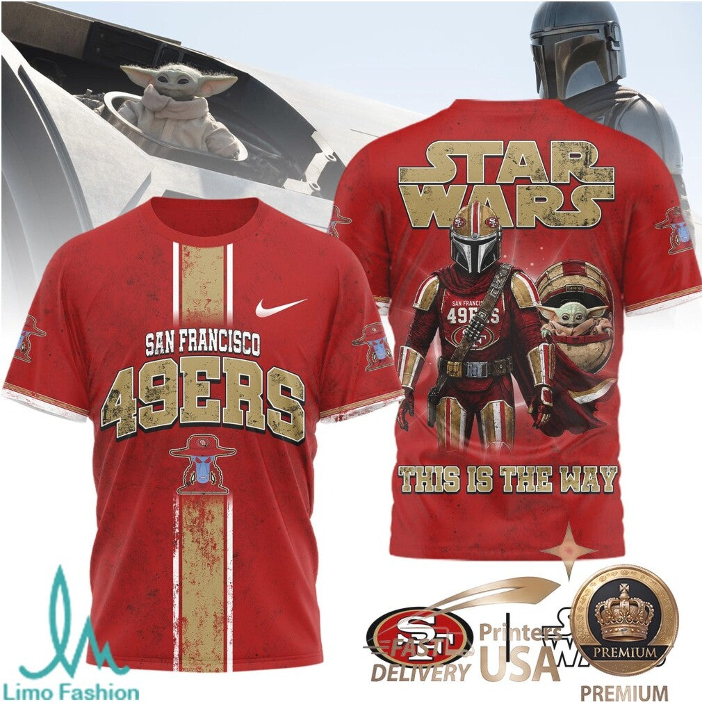 San Francisco 49ers Star Wars The Mandalorian This Is The Way T Shirt - Limotees LLC