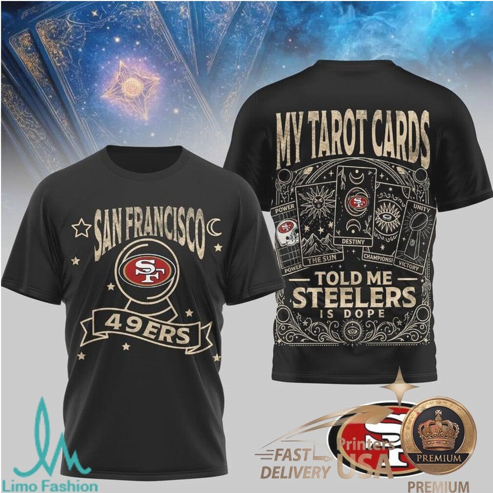 San Francisco 49ers Tarot Card Design Mystic Football T Shirt - Limotees LLC