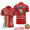 San Francisco 49ers USA 250th Anniversary Custom Name T Shirt - Limotees LLC