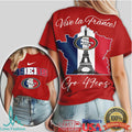 San Francisco 49ers Vive la France Paris Eiffel Tower NFL T Shirt - Limotees LLC