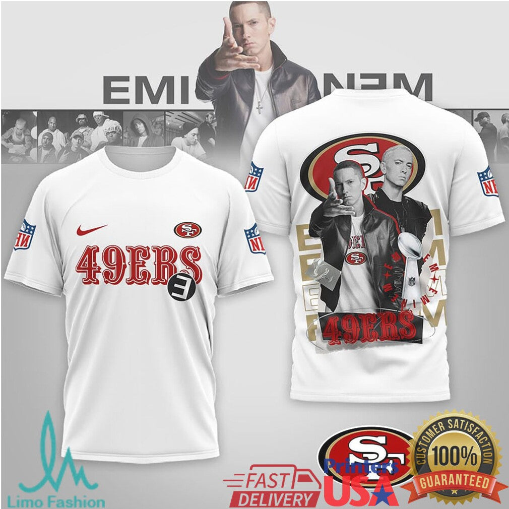 San Francisco 49ers x Eminem Slim Shady Graphic Fan T Shirt