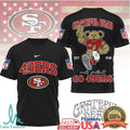 San Francisco 49ers x Grateful Dead Dancing Bear NFL Football T Shirt - Limotees LLC
