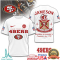 San Francisco 49ers x Jameson Irish Whiskey Sine Metu NFL T Shirt - Limotees LLC