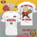 San Francisco 49ers x One Punch Man Saitama NFL Fan Shirt - Limotees LLC