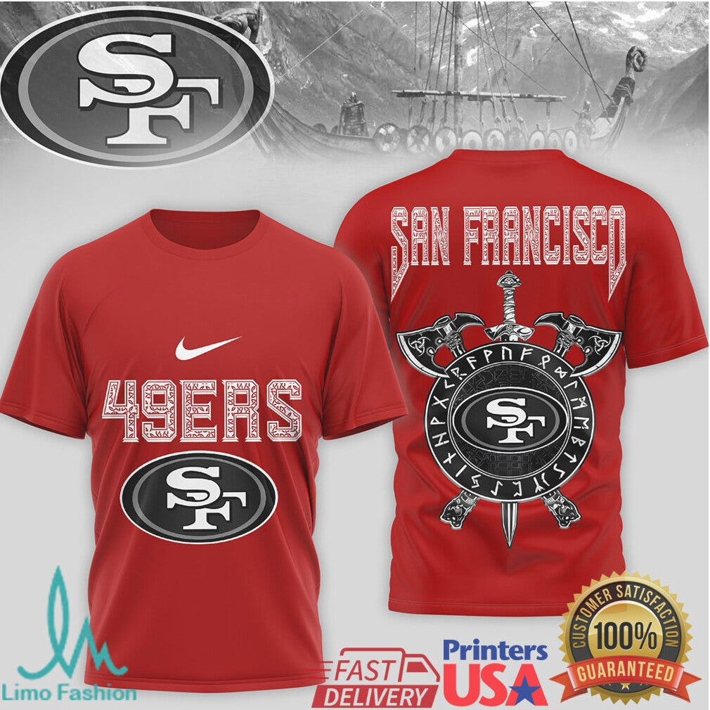 San Francisco 49ersOfficial NFL Viking 3D Shirt - Limotees LLC