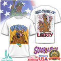 Scooby Doo 250 Years of Liberty Patriotic 4th of July T Shirt - Limotees LLC
