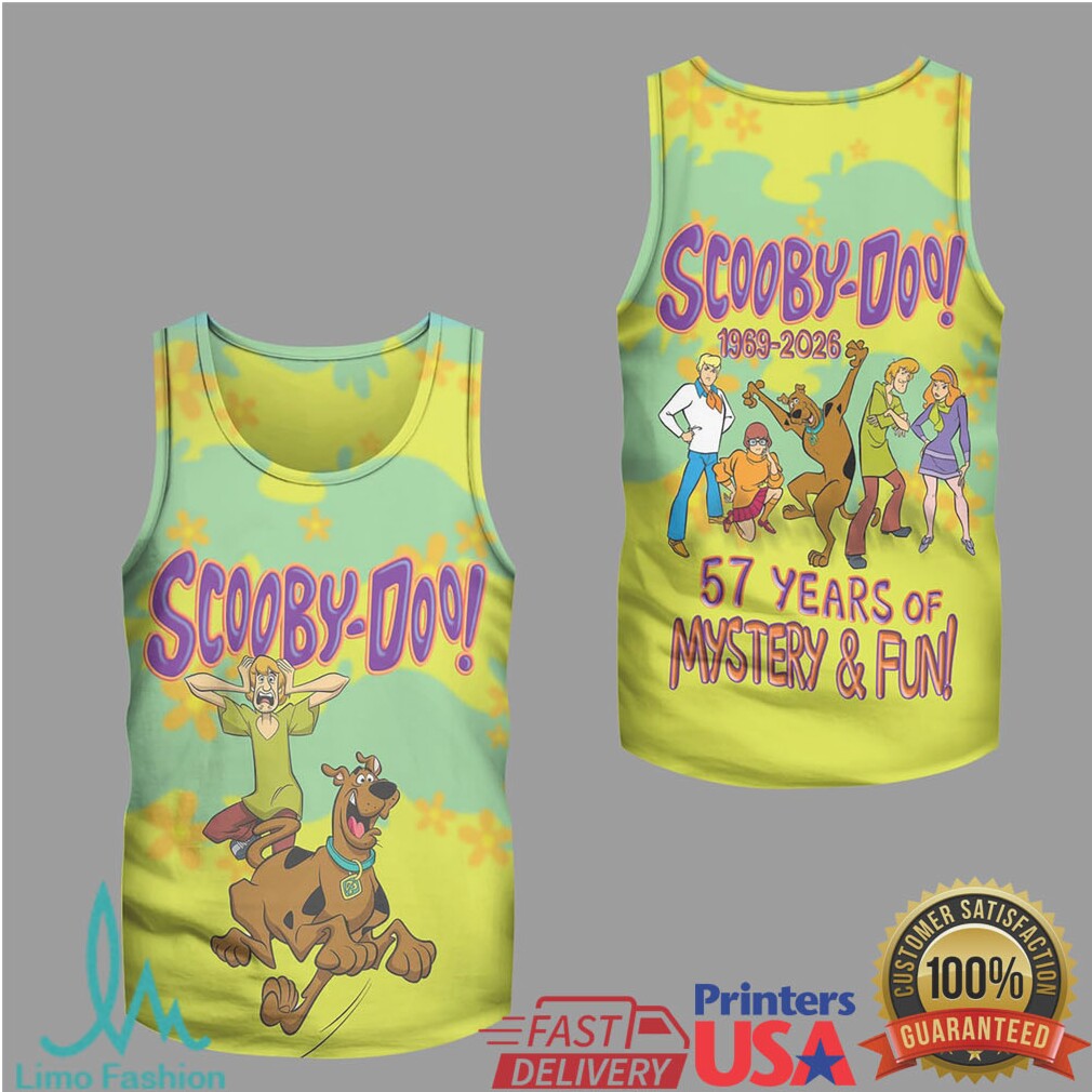 Scooby Doo 57 Years Of Mystery & Fun Anniversary All Over Print Apparel - Limotees LLC