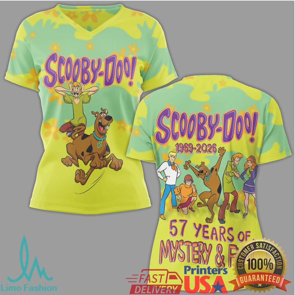 Scooby Doo 57 Years Of Mystery & Fun Anniversary All Over Print Apparel - Limotees LLC