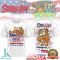 Scooby Doo America 250 Years of Freedom 1776 2026 Mystery Machine T Shirt