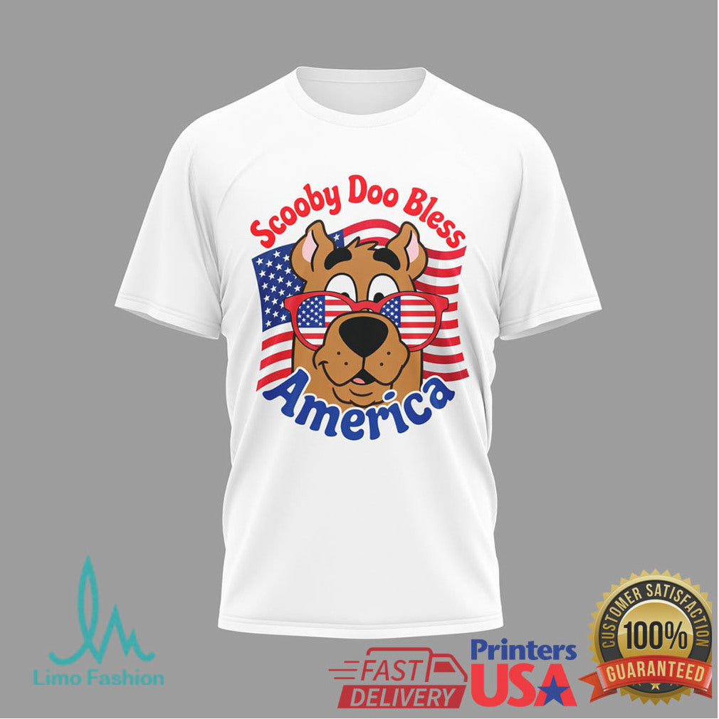 Scooby Doo Bless America 250th Anniversary T Shirt USA 1776 2026 Fireworks - Limotees LLC