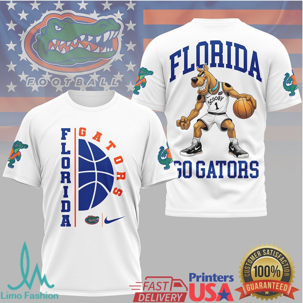 Scooby Doo Florida Gators Go Gators Basketball T Shirt - Limotees LLC