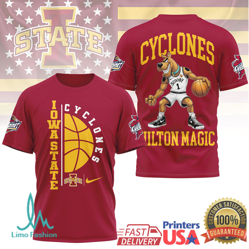 Scooby Doo Iowa State Cyclones Hilton Magic Basketball T Shirt - Limotees LLC