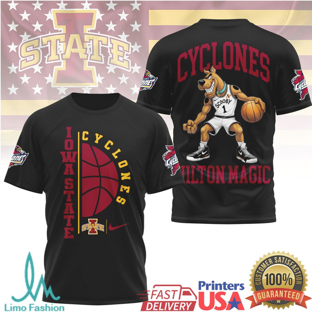 Scooby Doo Iowa State Cyclones Hilton Magic Basketball T Shirt - Limotees LLC