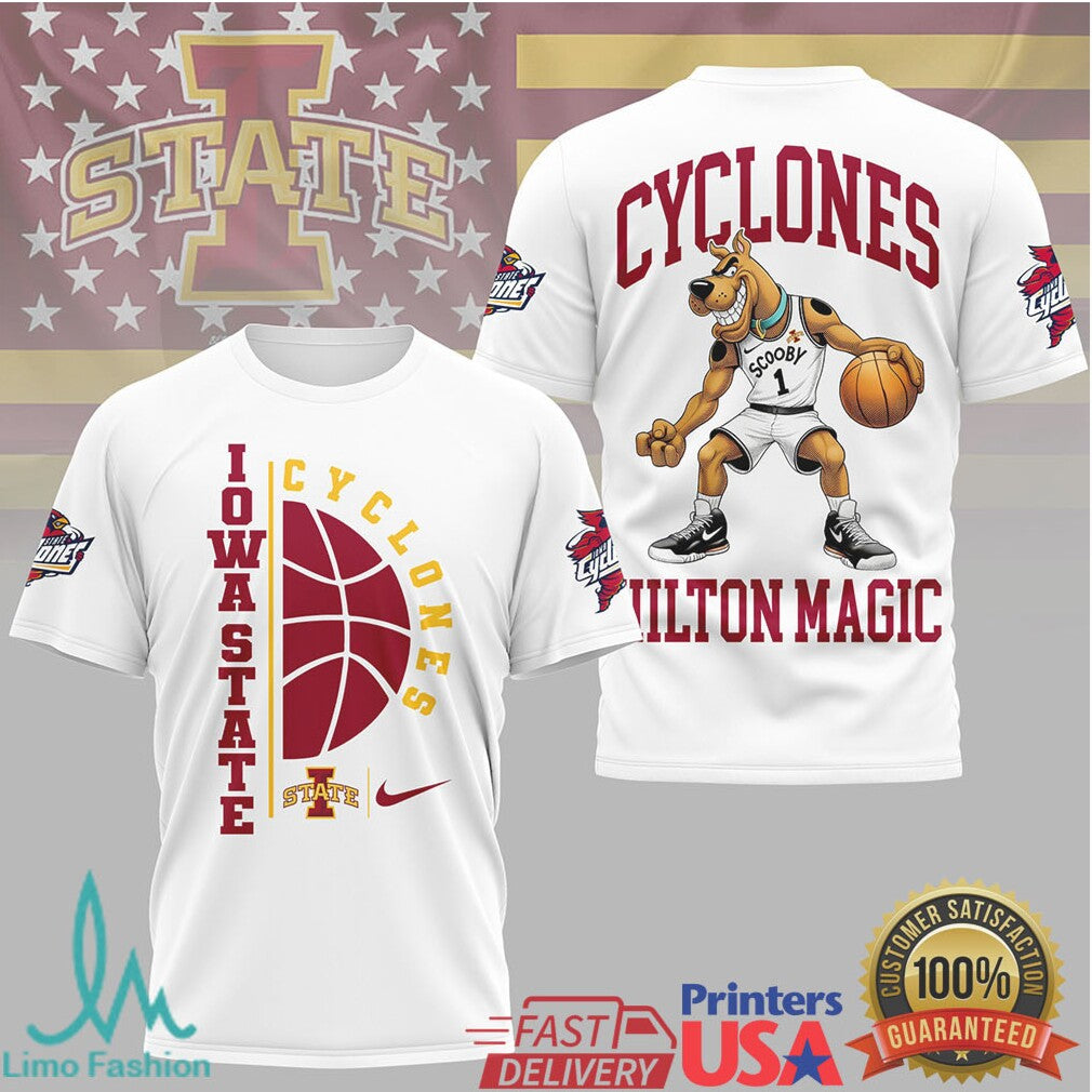 Scooby Doo Iowa State Cyclones Hilton Magic Basketball T Shirt - Limotees LLC