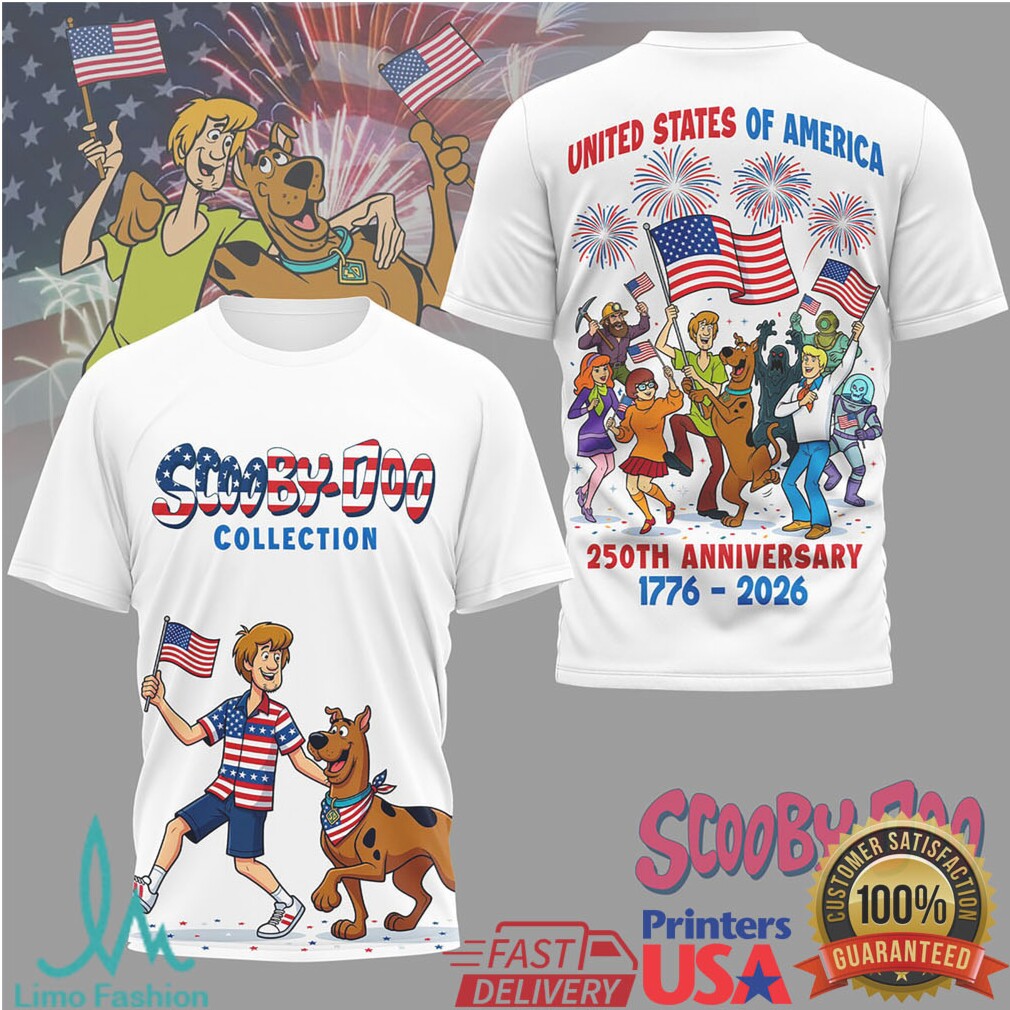 Scooby Doo Mystery Inc. United States of America 250th Anniversary T Shirt