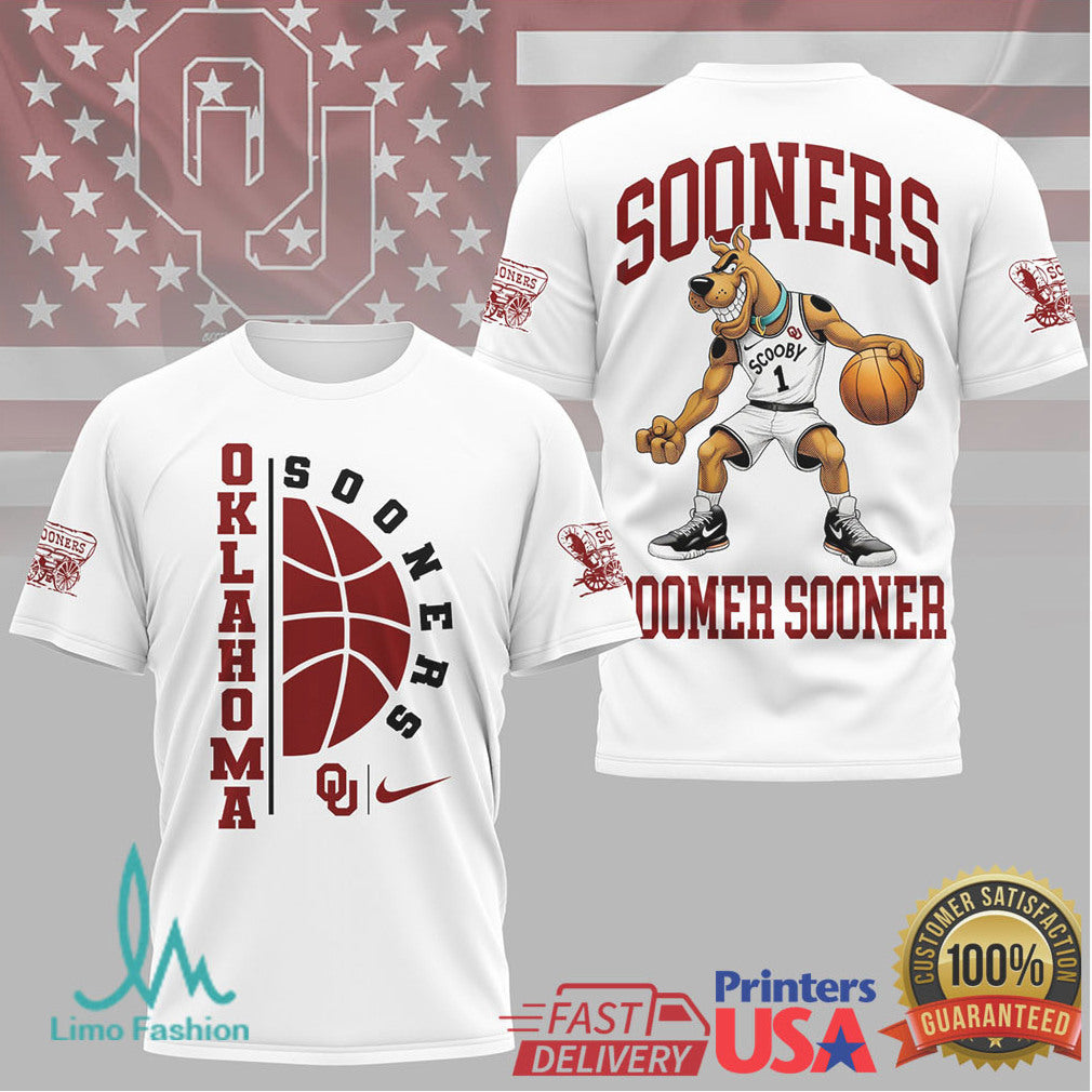 Scooby Doo Oklahoma Sooners Basketball Boomer Sooner T Shirt - Limotees LLC
