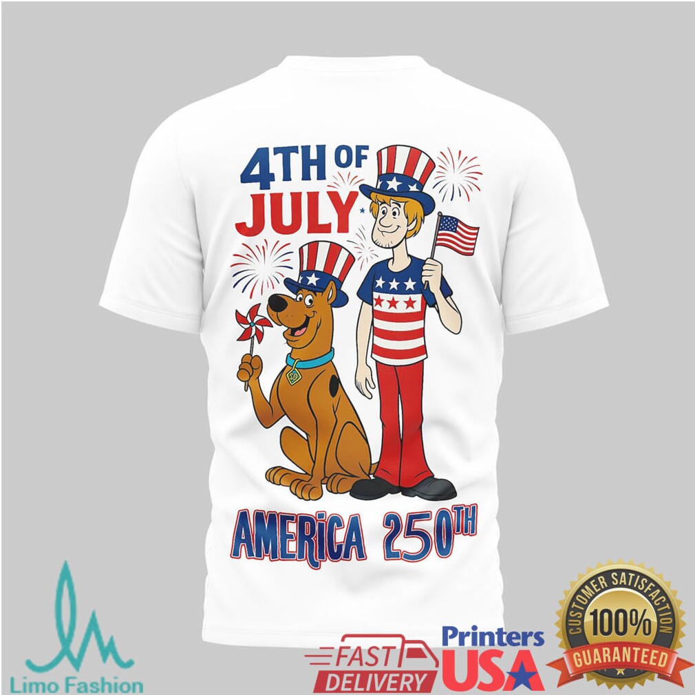 Scooby Doo & Shaggy 250 Years of Freedom America 250th 4th of July T Shirt - Limotees LLC