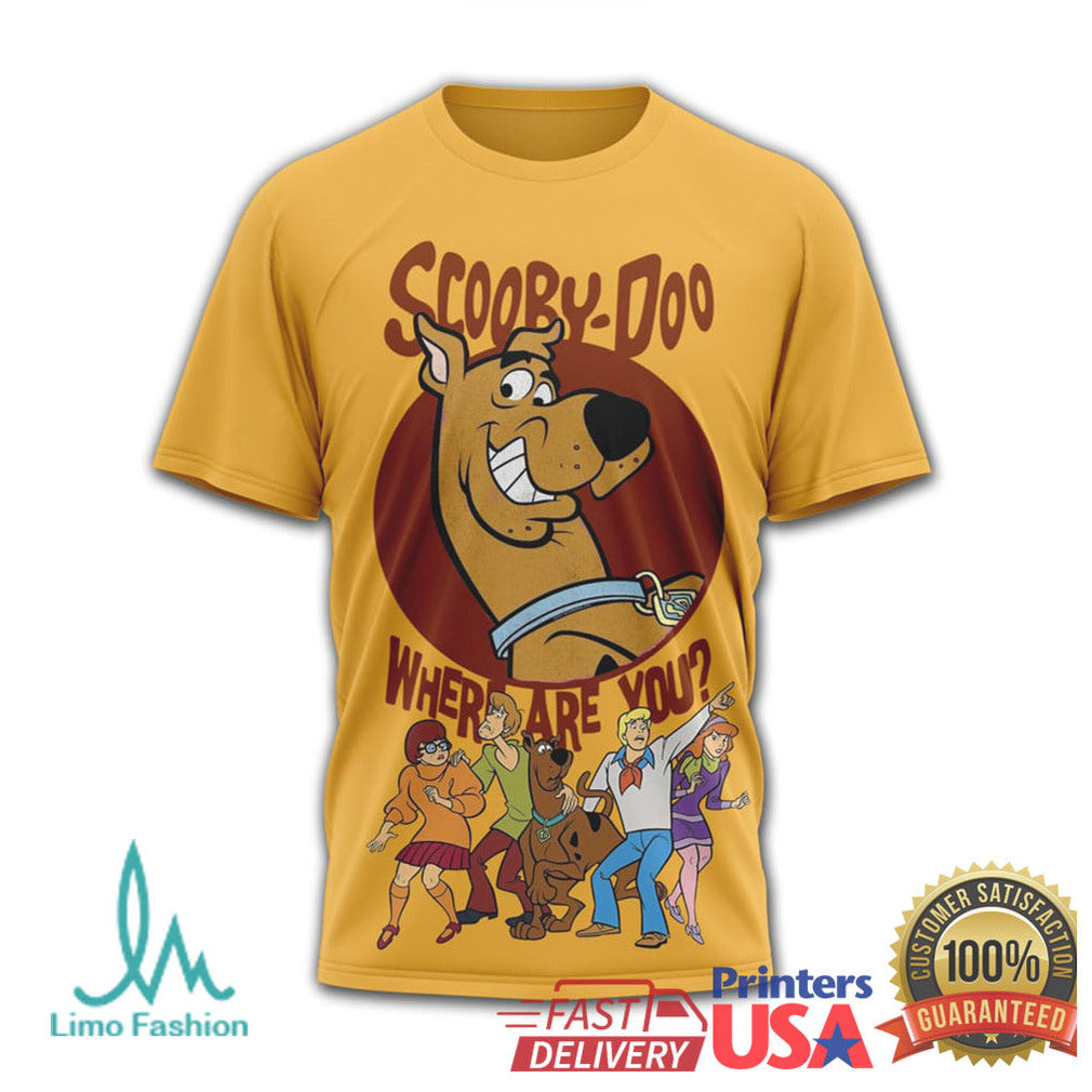 Scooby Doo Snack First Mystery Later Cartoon Graphic T Shirt - Limotees LLC