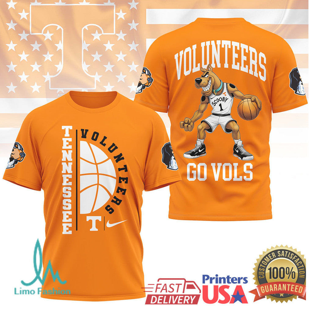 Scooby Doo Tennessee Volunteers Basketball Go Vols T Shirt - Limotees LLC