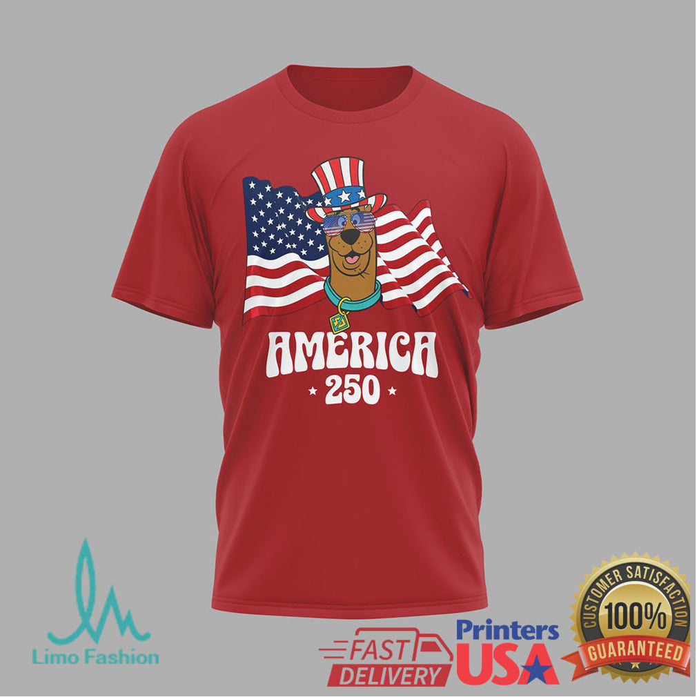 Scooby Doo and Mystery Inc. America 250 Years of Freedom 4th of July T Shirt - Limotees LLC
