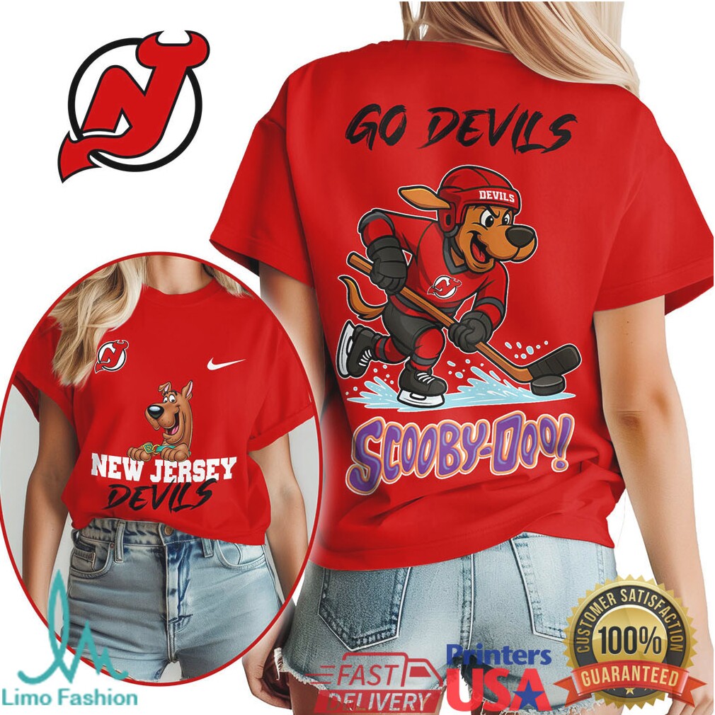 Scooby Doo x New Jersey Devils NHL Hockey Fan T Shirt - Limotees LLC