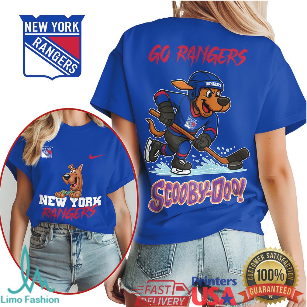 Scooby Doo x New York Rangers NHL Hockey Fan T Shirt - Limotees LLC
