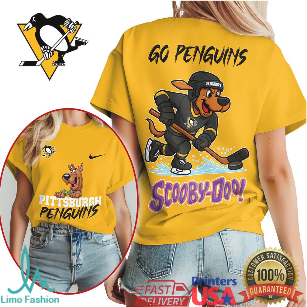 Scooby Doo x Pittsburgh Penguins NHL Hockey Fan T Shirt - Limotees LLC