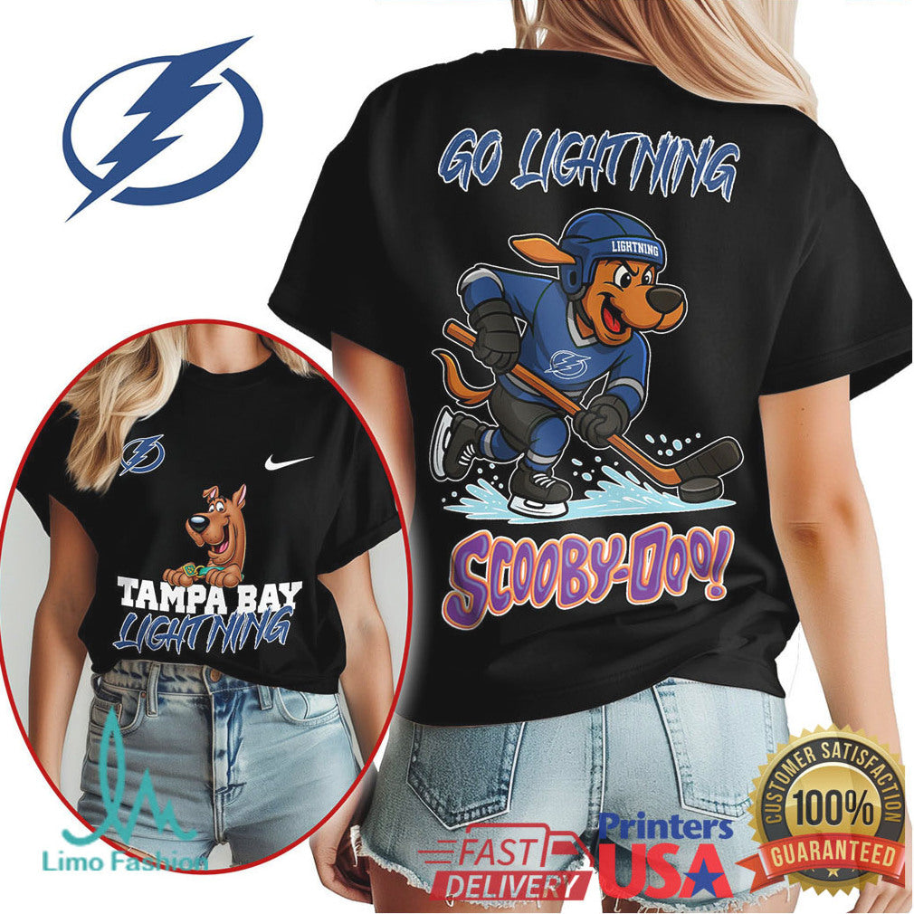 Scooby Doo x Tampa Bay Lightning NHL Hockey Fan T Shirt - Limotees LLC
