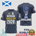 Scotland FIFA World Cup 2026 Soccer T Shirt Saltire Edition Fan Apparel - Limotees LLC